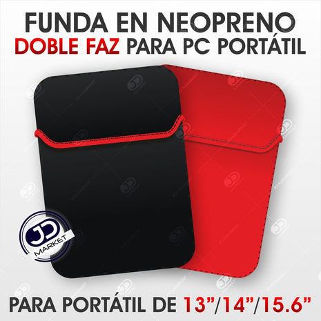 Fundas Para Portátil En Neopreno Doble Faz / 13, 14 Y 15.6''