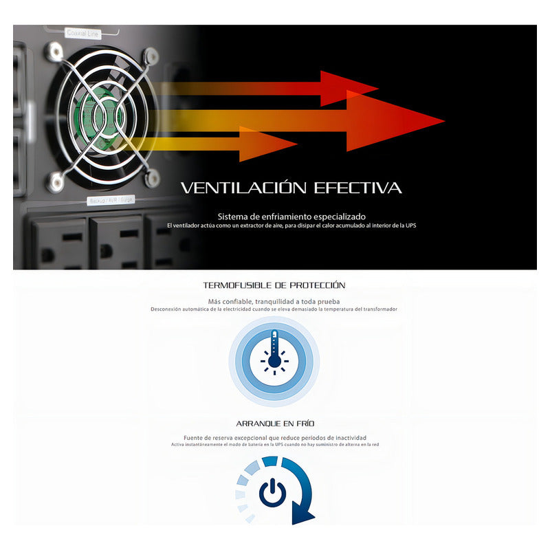 Ups Interactiva Forza Fx-1500lcd, 1500va/840w 8 Tomas