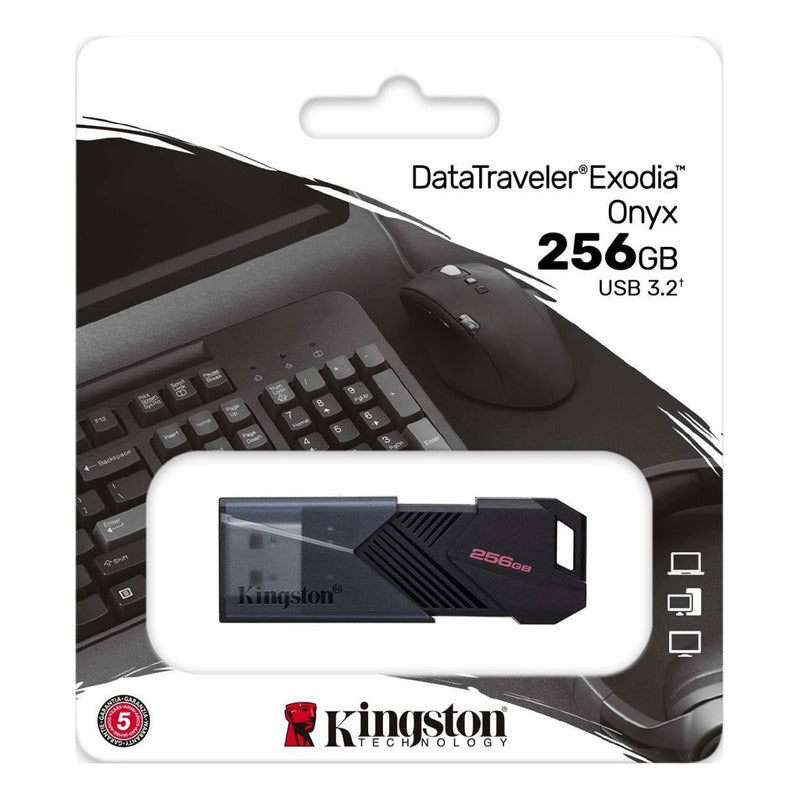 Memoria USB 3.2 de 256GB Kingston DataTraveler Exodia Onyx