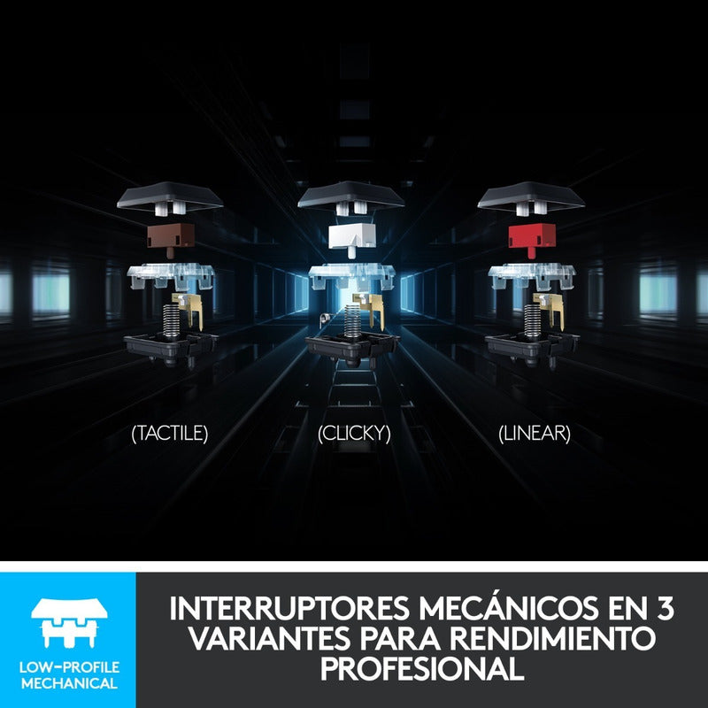 Teclado Gamer Mecánico Ultrafino Logitech G815 Lightsync Rgb