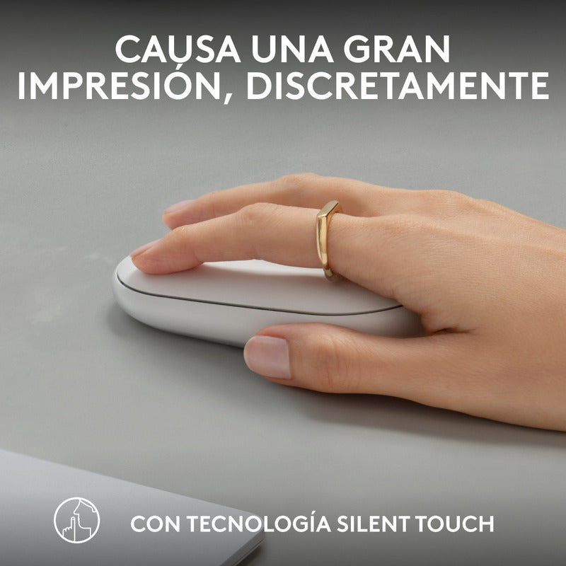 Combo Logitech Bluetooth: Teclado K380s + Mouse M350s, Blanco