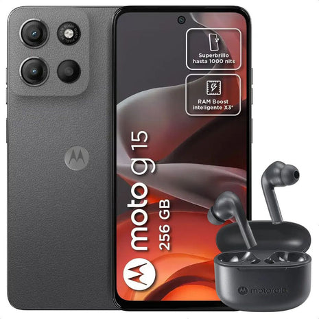 Celular Motorola Moto G15 256gb/4gb Gris + Moto Buds 065