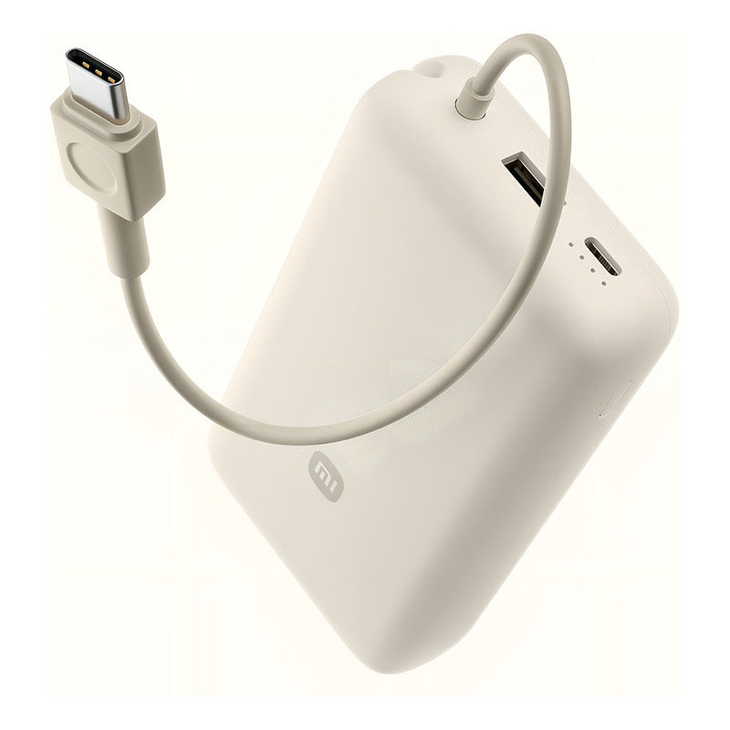 Power Bank Xiaomi 20000mAh 33W con Cable Integrado, Carga Rápida USB-C y 3 Dispositivos Simultáneos - Azul