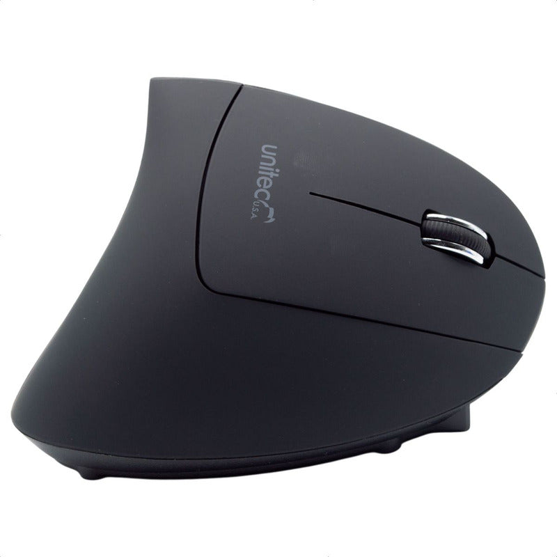 Mouse Ergonómico Vertical Unitec V886 Inalámbrico, 6 Botones Negro