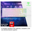 Teclado Gamer Mecánico Tkl T-dagger T-tgk315w Bora Rgb, Red