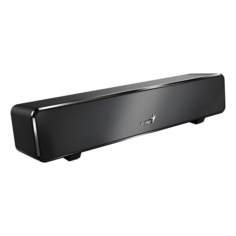 Genius Usb Soundbar 100, Mini Barra Sonido Efecto Inmersivo Negro