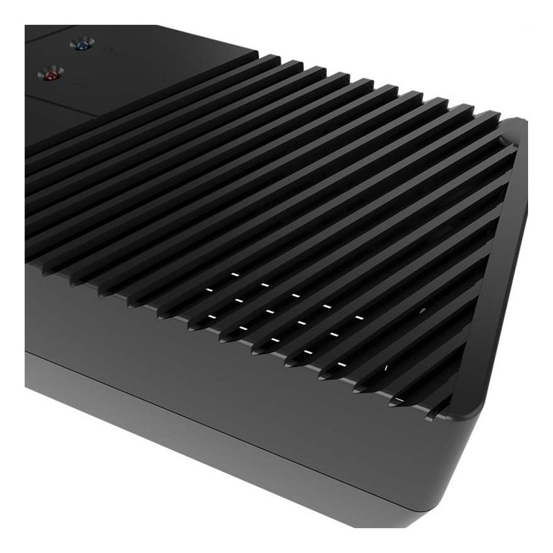 Regulador De Voltaje Forza 1000va/500w Con 4 Tomas + 2 Usb Negro