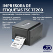 Impresora Térmica De Etiquetas De Alto Rendimiento Tsc Te200 Negro