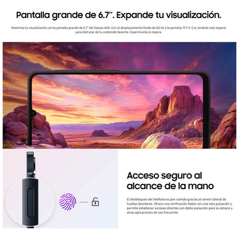 Celular Samsung Galaxy A06 128gb/4gb Azul + Buds 6 Play