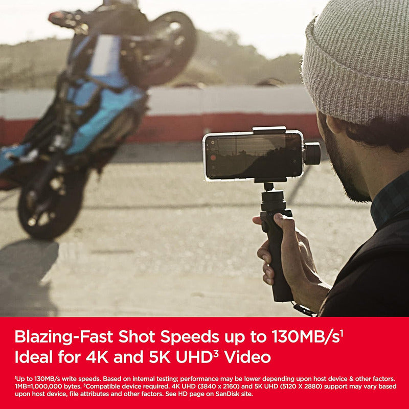 Memoria Micro SD 256GB SanDisk Extreme 190MB/s A2 V30 U3 4K UHD GoPro Drone con Adaptador SD - Original