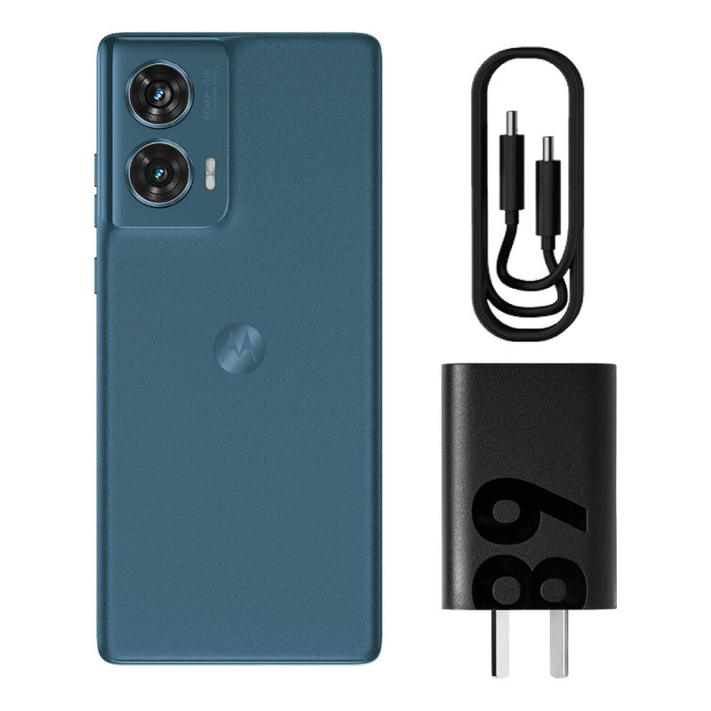 Celular Motorola Edge 50 Fusion 5G SIM+eSIM pOLED 6.7” 120Hz 256GB/8GB 50MP Sony IP68 5000mAh/68W - Verde Azulado