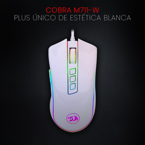Mouse Gamer Redragon M711 Cobra Chroma RGB 10000 DPI 9 Botones