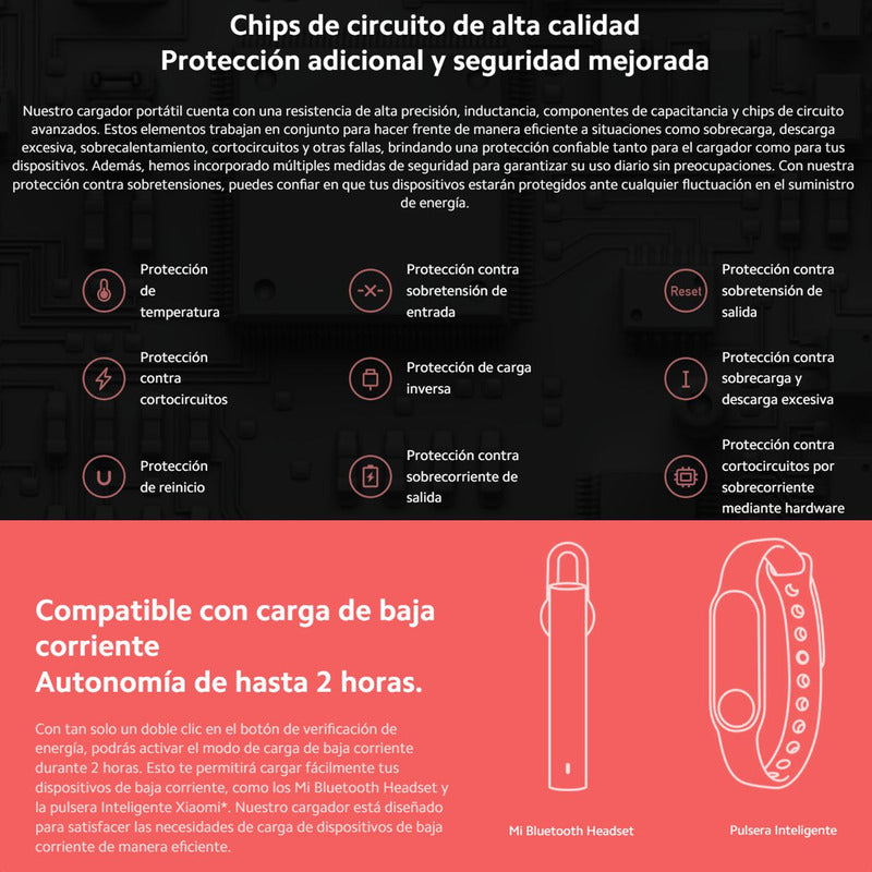 Xiaomi Redmi Power Bank 20000mah Carga Rápida 18w / Original Negro