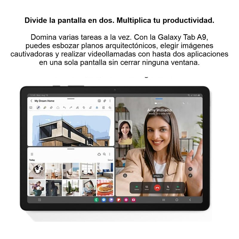 Tablet Samsung Galaxy Tab A9 Wifi 64gb/4gb 8.7'', Plateado