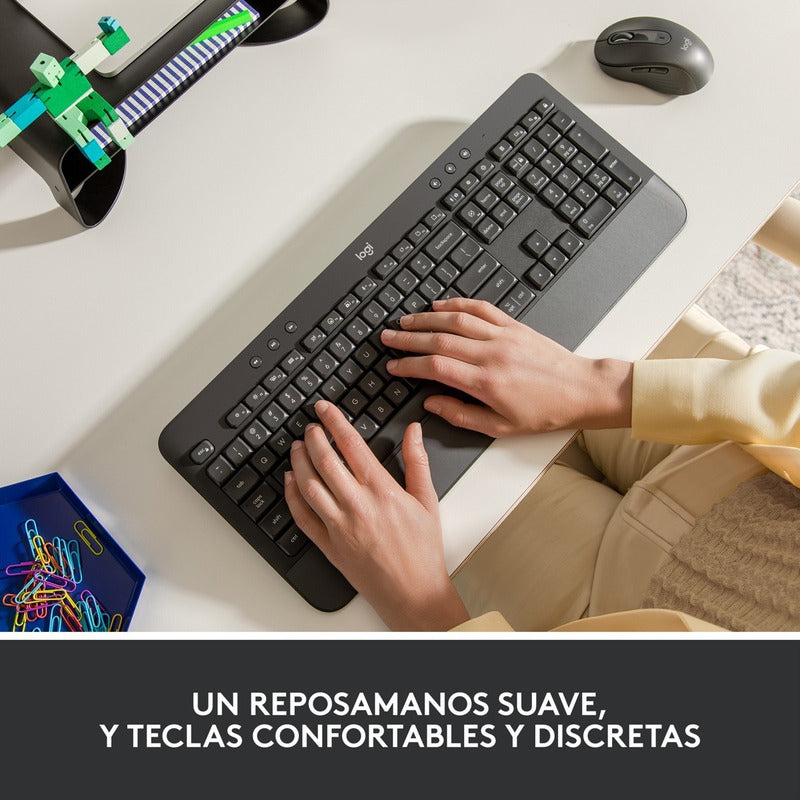 Combo Logitech Signature: Teclado K650 + Mouse M650, Grafito