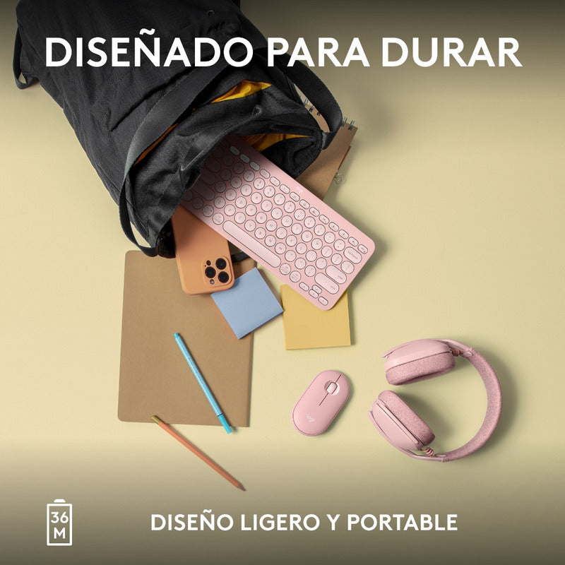 Teclado Bt Multidispositivo Logitech Pebble Keys 2 K380s, Pk