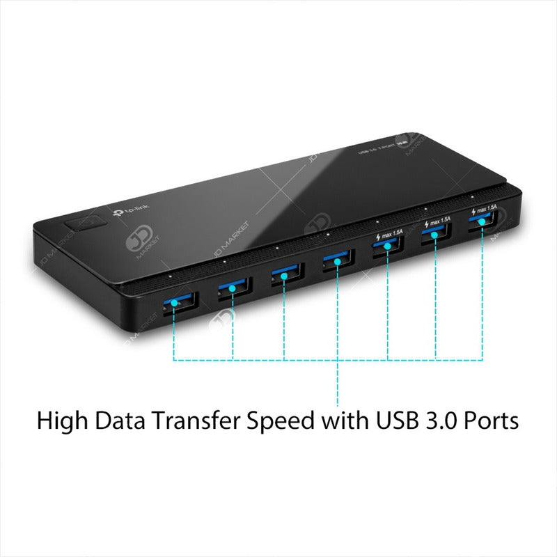 Hub De 7 Puertos Usb 3.0 / 3 De Carga 5v/1.5a, Tp-link Uh700