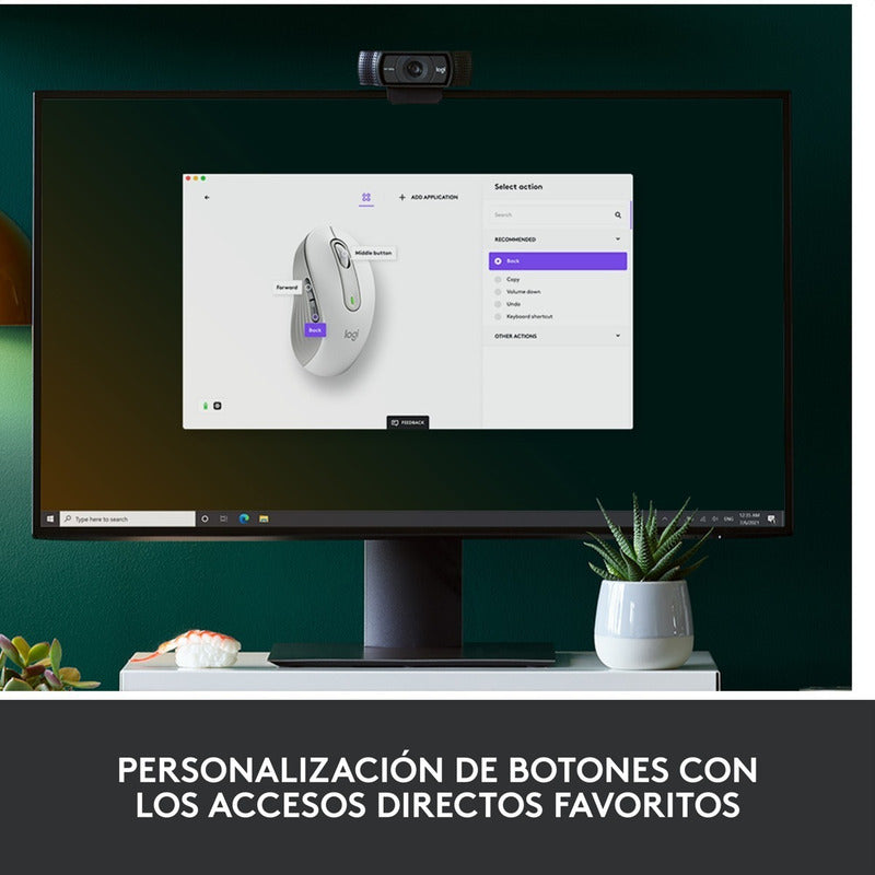Mouse Inalámbrico / Bluetooth Logitech Signature M650 L, Wht