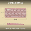 Teclado Bt Multidispositivo Logitech Pebble Keys 2 K380s, Pk
