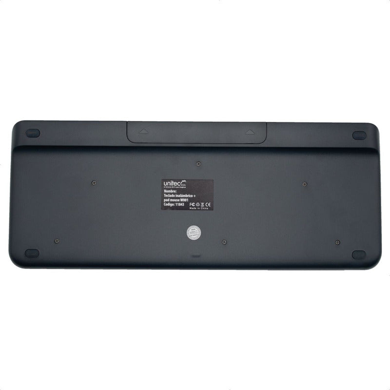Teclado Inalámbrico Multidispositivo Touchpad Unitec W001