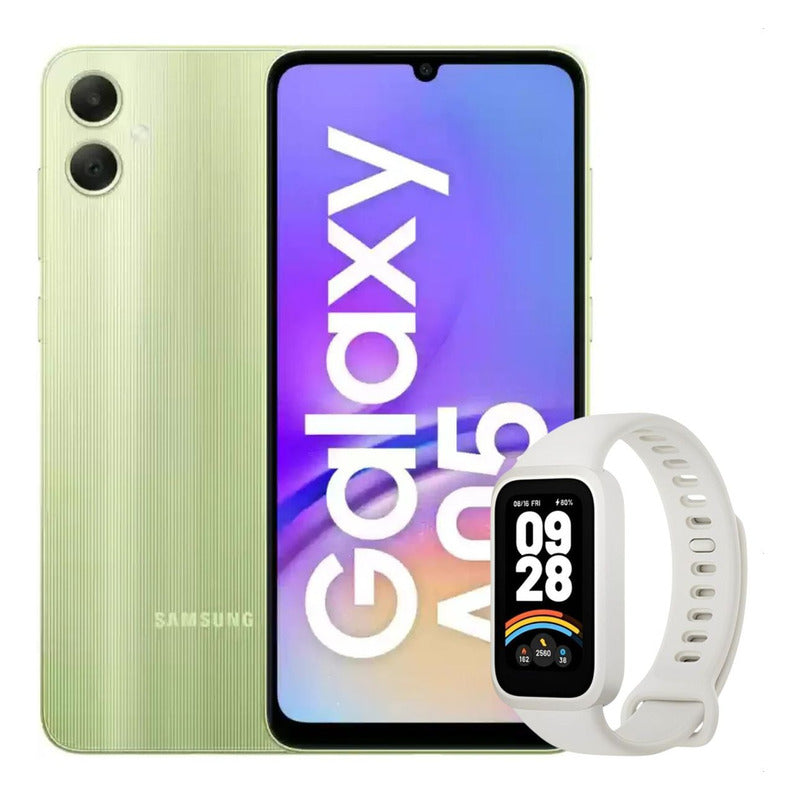 Celular Samsung Galaxy A05 64gb/4gb Verde + Mi Band 9 Active