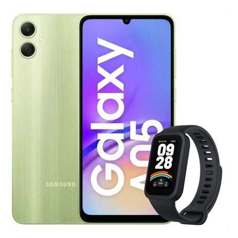Celular Samsung Galaxy A05 64gb/4gb Verde + Mi Band 9 Active