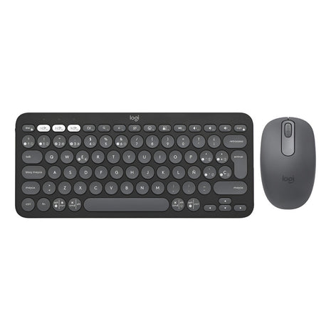 Combo Bluetooth Logitech Teclado K380s + Mouse M196, Grafito