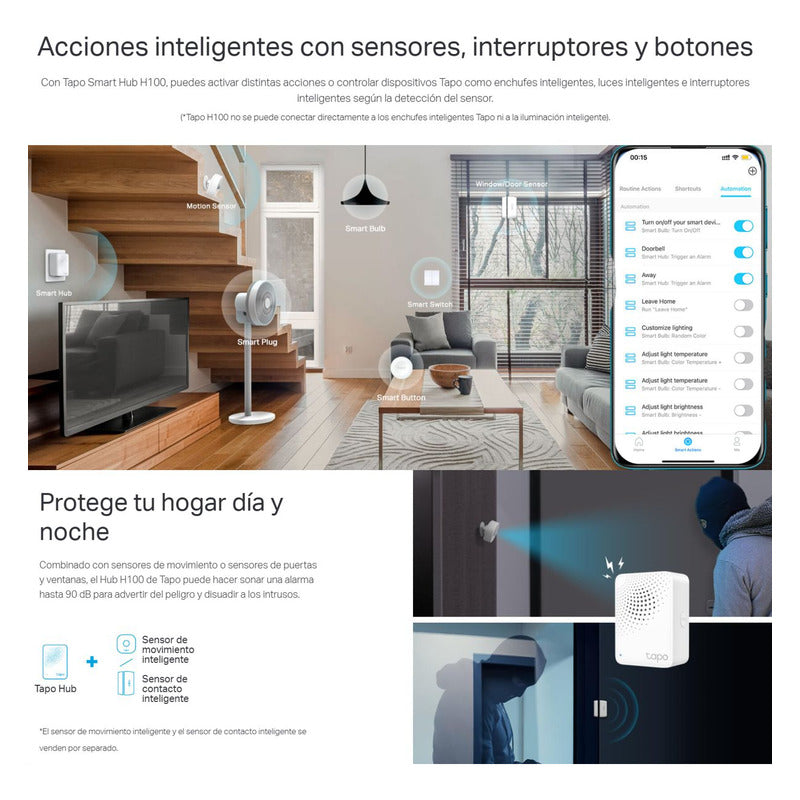Hub Inteligente Con Timbre Incorporado, Tp-link Tapo H100