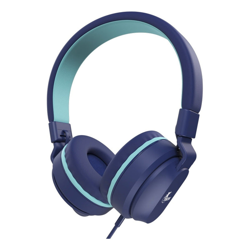 Audífonos Diadema Xtech XTH-356 AVID Estéreo para Niños con Micrófono y Limitación de Volumen - Azul