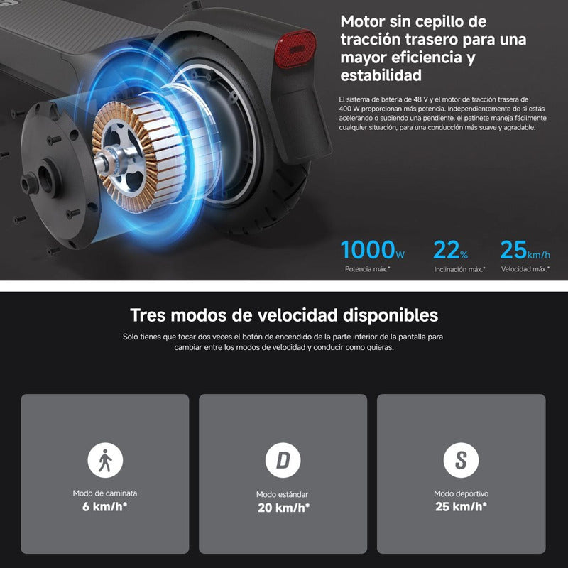 Xiaomi Electric Scooter 5 Pro, Monopatín Eléctrico 60km 400w