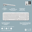 Teclado Bluetooth Bolt Logitech Signature Slim K950, Blanco