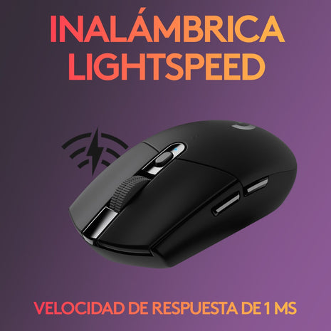 Mouse Gamer Inalámbrico Logitech G305 / 12000dpi - Negro Black