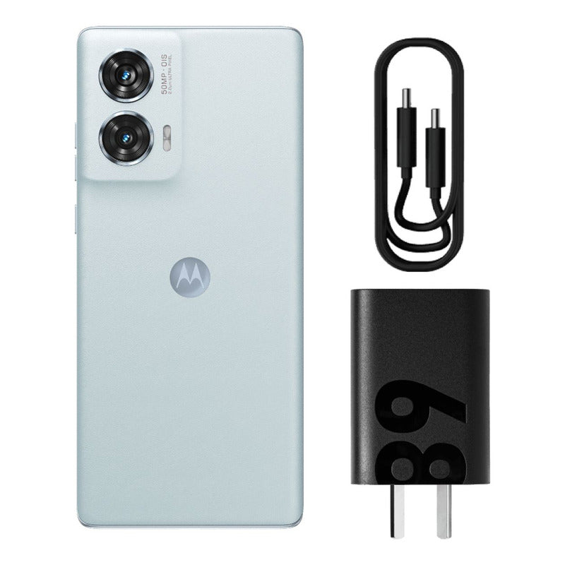 Celular Motorola Edge 50 Fusion 5G SIM+eSIM pOLED 6.7” 120Hz 256GB/8GB 50MP Sony IP68 5000mAh/68W - Azul Ártico