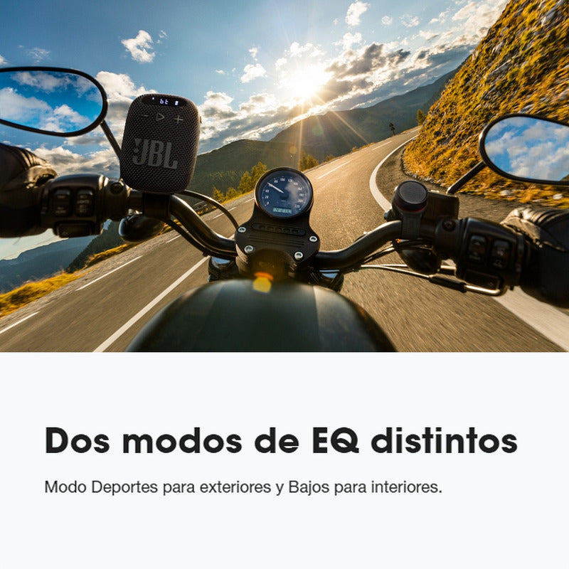 Altavoz Portátil Bluetooth JBL Wind 3 para Bicicleta/Motocicleta a Prueba de Agua y Polvo IP67
