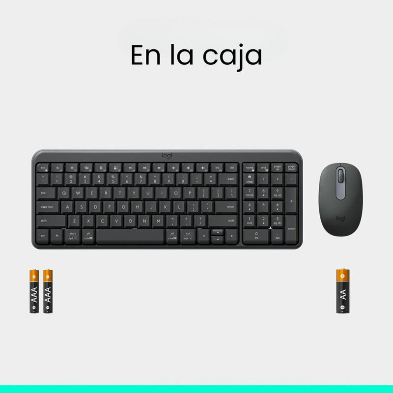 Combo Bluetooth Logitech Mk250, Teclado Y Mouse Compactos