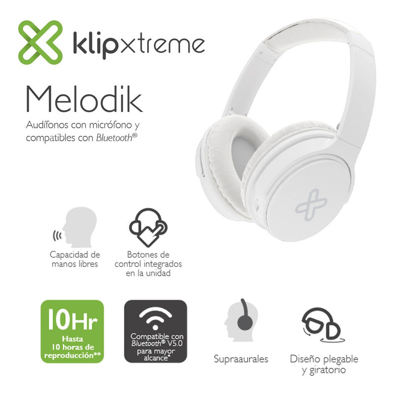 Diadema Bluetooth Manos Libres Klip Xtreme Melodik Kwh-050wh