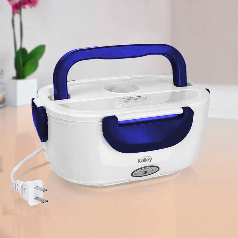 Lonchera Eléctrica Kalley Porta Comida, Garantía 1 Año, Azul