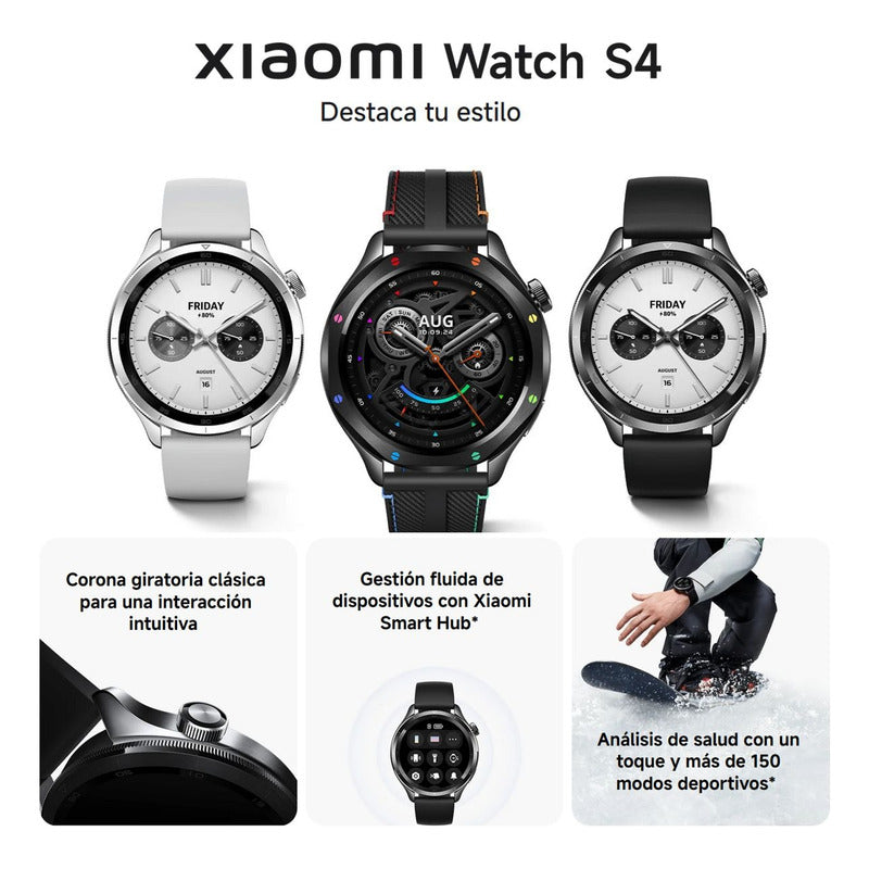 Xiaomi Watch S4, Reloj Inteligente Smartwatch Llamadas, Blk