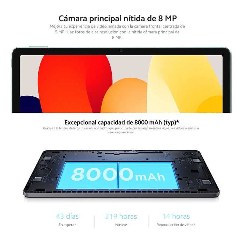 Xiaomi Redmi Pad Se, Tablet 11'' Fhd+, 128gb/4gb, 8mpx, Grn Verde
