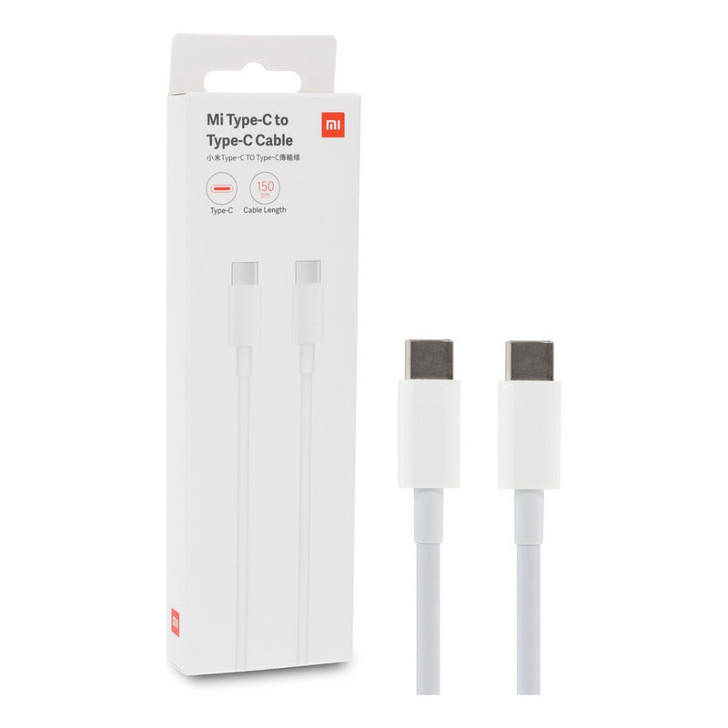 Xiaomi Cable De Carga / Datos Tipo C A Tipo C, Blanco, 150cm