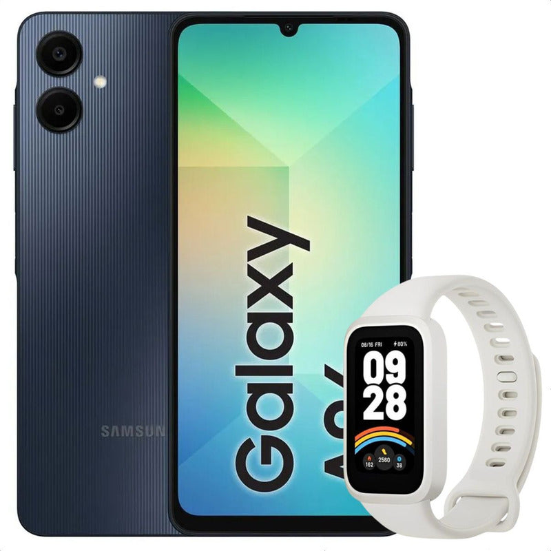 Celular Samsung Galaxy A06 128gb/4gb Blk + Mi Band 9 Active