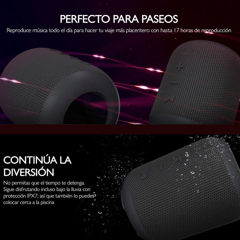 Altavoz Portátil Bt Tws Klip Xtreme Kbs-200rd Titan Ipx7 12w