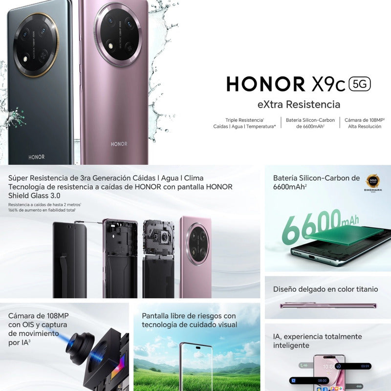Celular Honor X9c Magic 7 Lite 5g Dual Sim 256gb/8gb, Morado