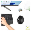 Mouse Ergo Trackball Delux Mt1 Db / Inalámbrico + Bluetooth Negro