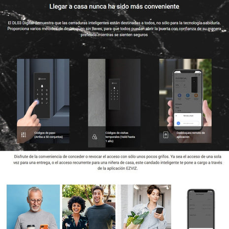 Cerradura Digital Inteligente Easy Smart Lock, Ezviz Dl03
