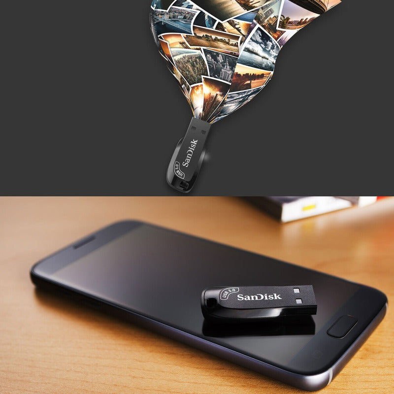 Memoria Flash Sandisk Ultra Shift Usb 3.0 De 128gb, 100mb/s