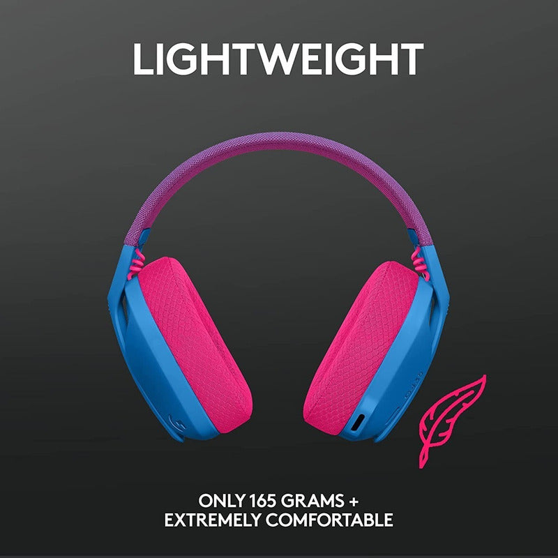 Diadema Gamer Inalámbrica + Bt, Logitech G435, Pc Ps5 - Azul