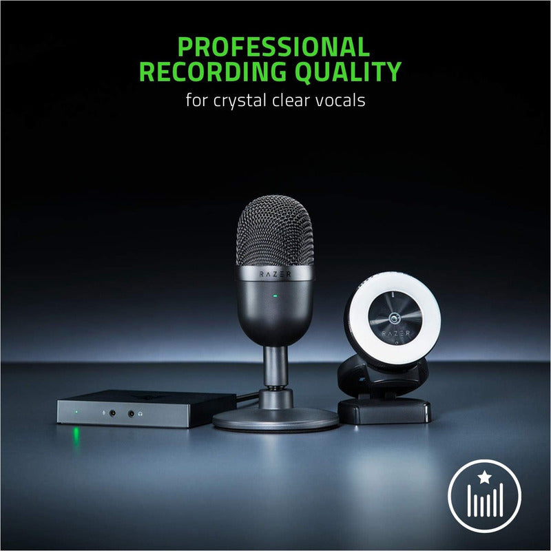 Micrófono Gamer Razer Seiren Mini Condensador Supercardioide Negro Clásico