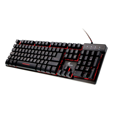 Teclado Gamer Xtech Xtk-520s, Retroiluminado 3c / Multimedia