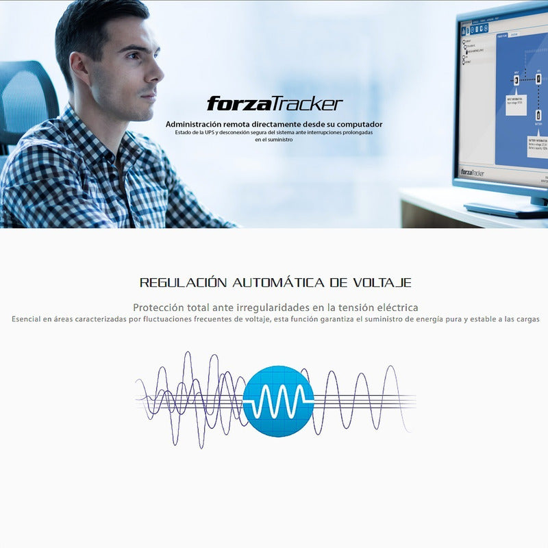 Ups Online 3kva Forza Atlas Fdc-103k, 3000va/3000w, 9 Tomas Negro